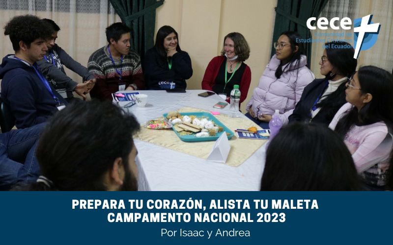 "Prepara tu corazón, alista tu maleta. Campamento Nacional 2023" (www.somoslacece.com)