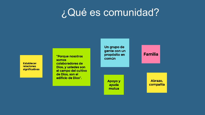 ¿Qué es comunidad?